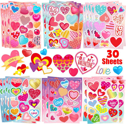 KARSLORA 36 Sheets Stickers for Kids, 800+ Stickers for Scrapbooking Including Animals, Fruits, Dinosaurs, Hearts, Cats, Fish, Cars, Space and More, Party Favors for Kids