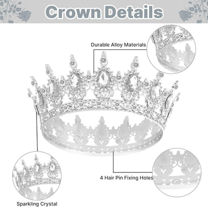 Crown Cake Topper, Balls Happy Birthday Cake Topper Pink Crown Birthday Candles Gold Butterflies, Corona Para Pastel, Cake Decorations for Birthday Wedding (Gold, Pink)