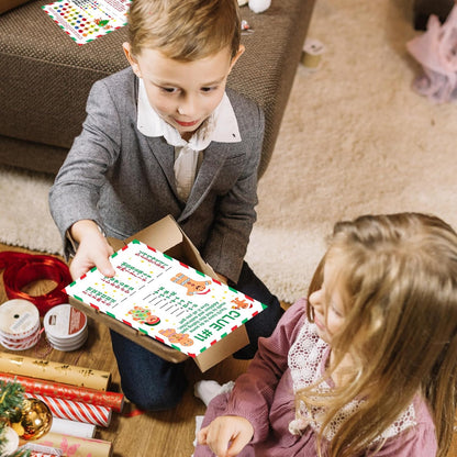 Christmas Treasure Hunt for Older Kids,Santa Holiday Scavenger Treasure Gift Hunt Games Crack the Code Puzzle for Christmas Morning Eve Gift