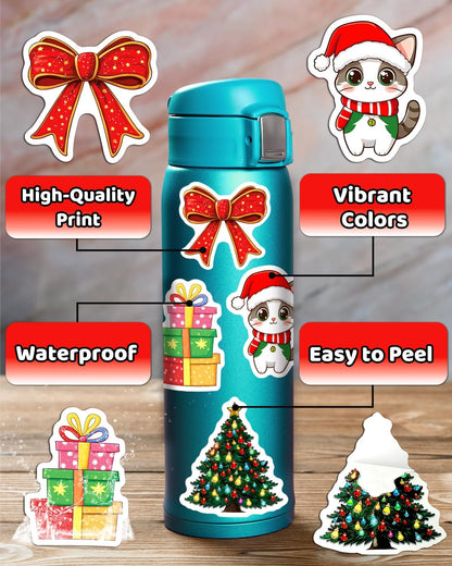 JCFIRE 200PCS Stickers for Kids, Waterproof Cute Mixed Animal Food Vinyl Scrapbook Stickers for Water Bottle, Book, Laptop, Goodie Bags Stuffers Kids Party Favors, Classroom Supplies Must Haves
