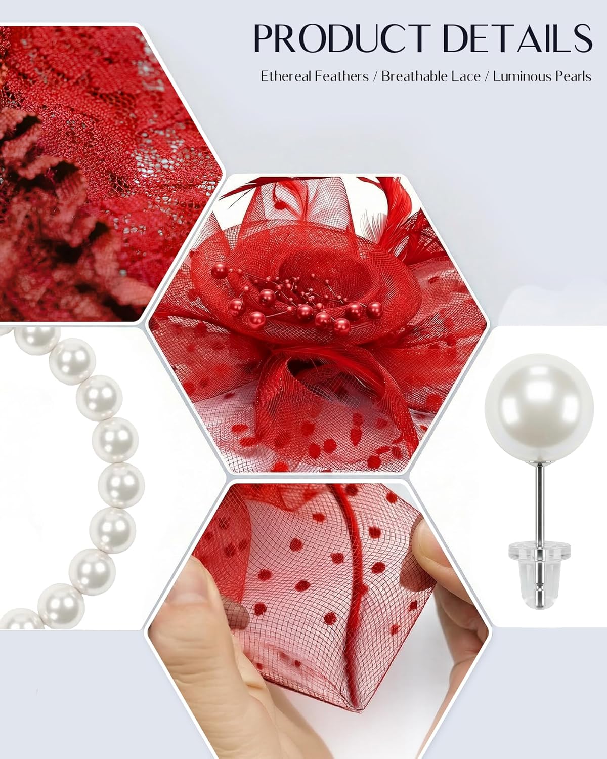 Girls Tea Party Fascinators Hats for Kids Fascinator Tea Party Hat Headband with Gloves Accessories for Girls