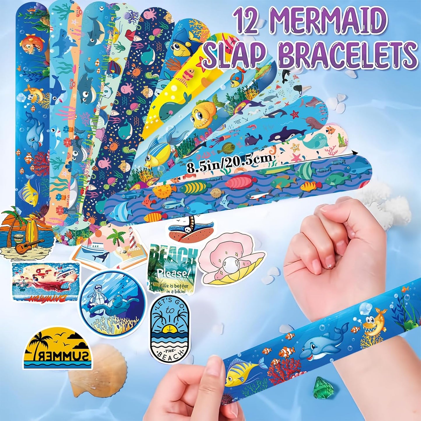 Mexican Fiesta Party Favor 122 PCS Mexican Themed 12 Slap Bracelets 12 Silicone Bracelets 50 Stickers 12 glitter drinking straws 12 Fiesta Keychains 12 Candy Bags 12 Bubble Wands for Mexican Party