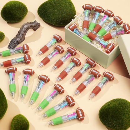 CZWZ 20Pcs Mini Multicolor Pens in One 4-in-1 Cute Pens Bulk for Kids, Fun Kawaii Ballpoint Pens for Birthdays and Children's Party Favors Gifts Teacher School Supplies