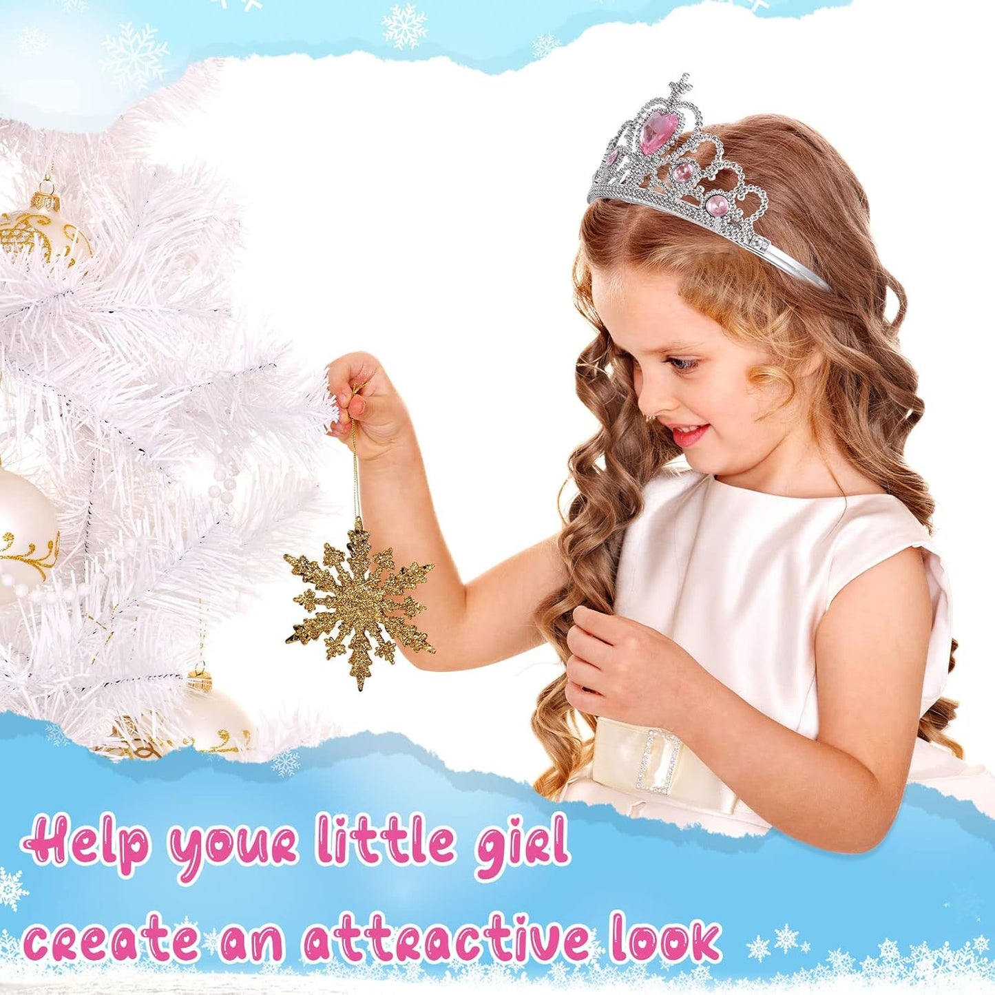 Zhanmai 24 Pcs Tiara Crown Set Princess Crown for Girls Plastic Tiaras Dress up Costume Party Favor Accessories Kid Birthday (Blue Purple Pink)