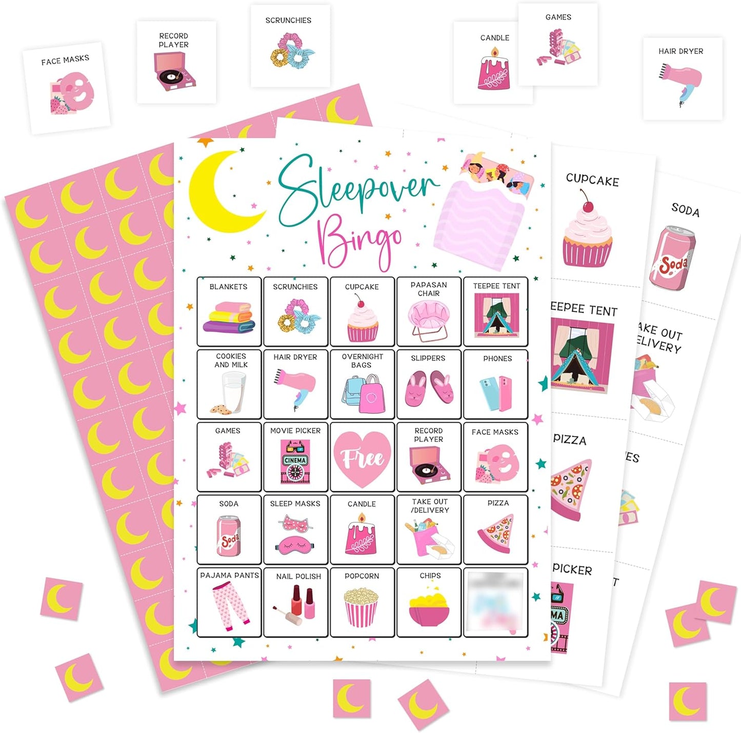 Book Bingo Game, Reading Party Bingo Cards Set, Read Themed Party Games Supplies for Book Lovers, Adults Family Friends Holiday Activities Favors Decorations for 24 Player, 01