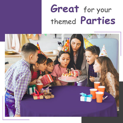 14 Pack Black 54 x 108 in. Rectangle Disposable Plastic Tablecloths - Smooth Decorative Covers for Parties, Weddings