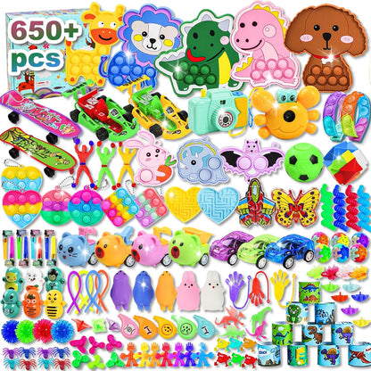 1000 Pcs Party Favors for Kids, Fidget Toys Bulk, Prizes for Kids, Fidget Stocking Stuffers Birthday Party Gifts, Carnival Treasure Classroom Prizes Box, Goodie Bag Stuffers