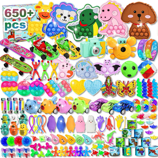 1000 Pcs Party Favors for Kids, Fidget Toys Bulk, Prizes for Kids, Fidget Stocking Stuffers Birthday Party Gifts, Carnival Treasure Classroom Prizes Box, Goodie Bag Stuffers