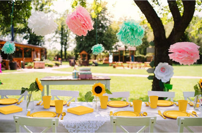 350 Pcs Black Plastic Plates For Party, Black Disposable Plates Set, 50 Of Each 9" Dinner Plate Set, 7" Dessert Plate, Cups, Napkins & Cutlery Plastic Dinnerware Set Exquisite