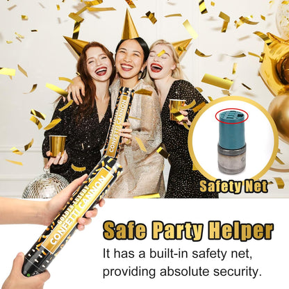 5 Pack Confetti Cannon Biodegradable, 12 Inch Confetti Poppers Graduation, Suitable for Graduation Wedding Birthday Parties and New Year's Eve Celebration