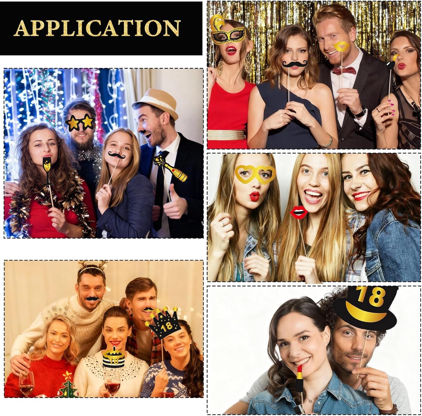Hawaiian Party Photo Booth Props Kit, 30 PCS Luau Photo Booth Props with Large Inflatable Selfie Picture Frame for Hawaiian Tropical Tiki Summer Pool Party Supplies