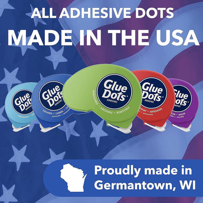 Glue Dots, Craft Dots, Double-Sided, 1/2", .5 Inch, 200 Dots, DIY Craft Glue Tape, Sticky Adhesive Glue Points, Liquid Hot Glue Alternative, Clear