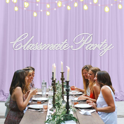 MEETSKY Black Backdrop Curtains for Parties - 10ft x 8ft Party Photo Background Curtain Rod Pocket Fabric Drapes Panels for Boys Birthday Holiday Home Halloween Decoration, 5ft x 8ft, 2 Panels