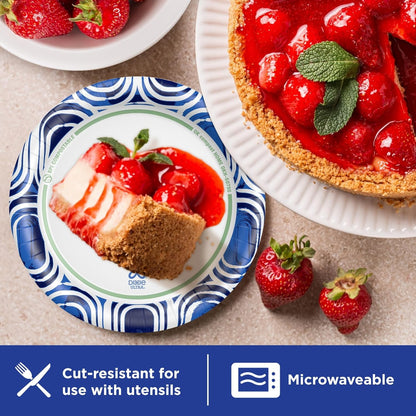 Dixie Ultra, Large Paper Plates, 10 Inch, 172 Count (4 packs of 43 plates), 3X Stronger*, Heavy Duty, Microwave-Safe, Soak-Proof, Cut Resistant, Disposable Plates For Heavy, Messy Meals