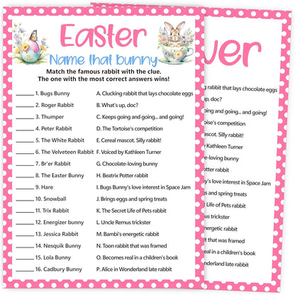 Easter Scavenger Hunt Games, Easter Treasure Hunt Clues Game Cards, Family Party Games for Kids and Adults, Holiday Party Game for Activities Decorations Supplies, 5x7 Inch (Indoor)-A03