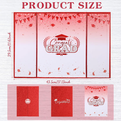 Engrowtic 2026 Graduation Guestbook Alternative Gold and Pink Guest Book Class of 2026 Congrats Graduation Party Decorations Grad Party Signature Board Card for College High School Graduate Gifts