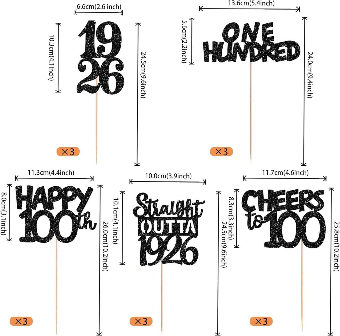 15 PCS 50th Birthday Centerpiece Sticks Fifty Happy 50th Straight Outta 1976 Table Flower Centerpieces Sticks Cheers to 50 Floral Decorations for 50th Birthday Party Centerpieces Supplies Black