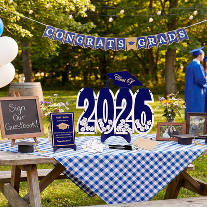 2026 Graduation Guest Book Alternative, Black Happy Graduation Party Decorations, Class of 2026 Congrats Graduates Signature Guestbook Gifts for College High School Students Friends Men Women