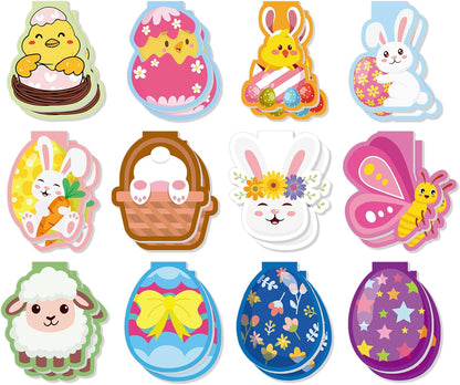 48 Pcs Easter Day Notepads – Easter Mini Notebooks for Gift Exchange, Classroom Party Favors, Easter Gifts