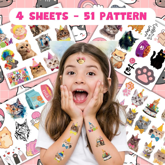 Horse Temporary Tattoos 52 Pcs Horse Tattoos for Kids Birthday Party Supplies Favors Tattoos Stickers Super Cute Gifts Party Decorations Girls Boys Classroom School Prizes Themed