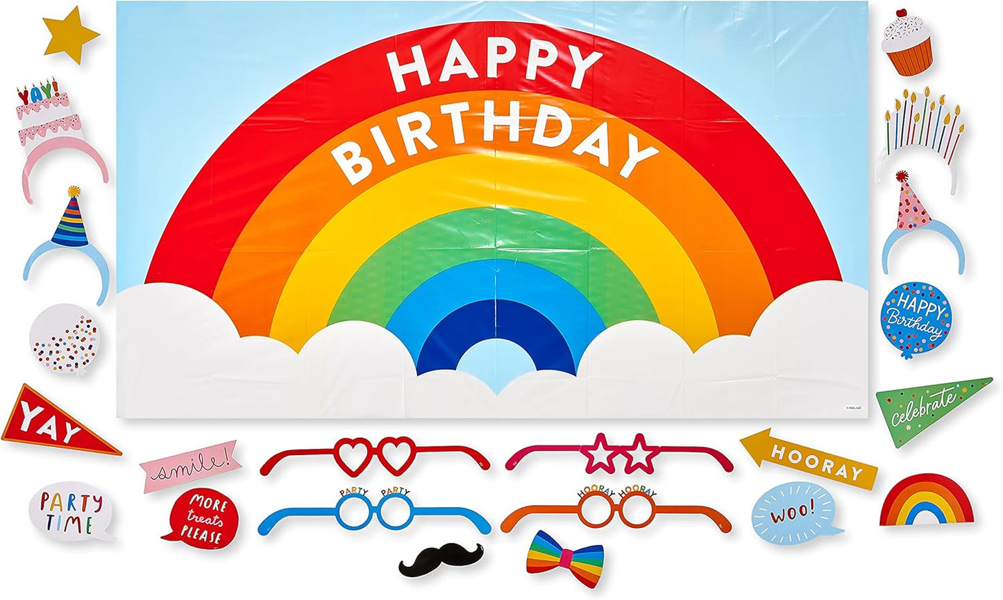 American Greetings Rainbow Party Supplies, Dessert Plates (36-Count)