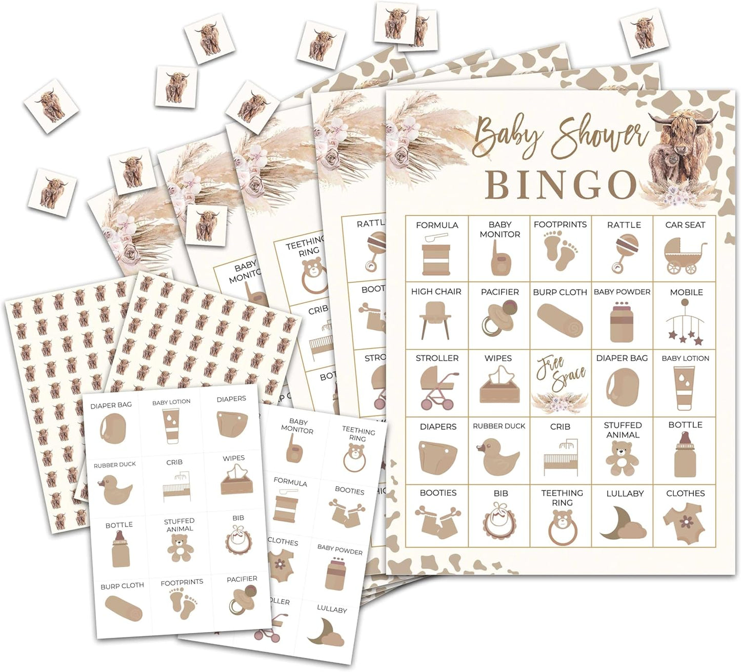 Baseball Bingo Card Game, Baseball Bingo Game for Adults, Sports Party Supplies, Favors, Baseball Party Decorations, Gift – 24 Players Bingo Game, C06