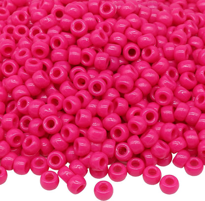 1000Pcs Glow in The Dark Pony Beads 9mm Plastic Kandi Beads Bulk for Friendship Bracelet Necklace Craft Jewelry Making Beads for Hair Braids 9 Color