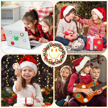 50PCS Smiling Stickers, Cute Water Bottle Stickers for Kids, for Teaching Rewards, Notebooks, Stationery, Luggage, Cartoon PVC Happy Stickers