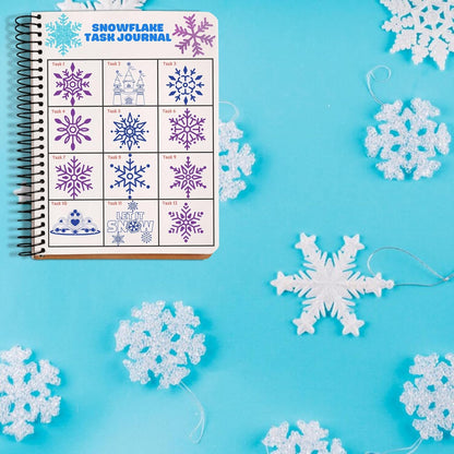 36PCS Snowflake Party Favors - 24PCS Temporary Tattoos & 12PCS Stamps - Ideal Winter Themed Birthday Card Decorations Supplies Goodie Bag Cute Rewards for Boys Girls Classroom Gifts Baby Shower Prizes