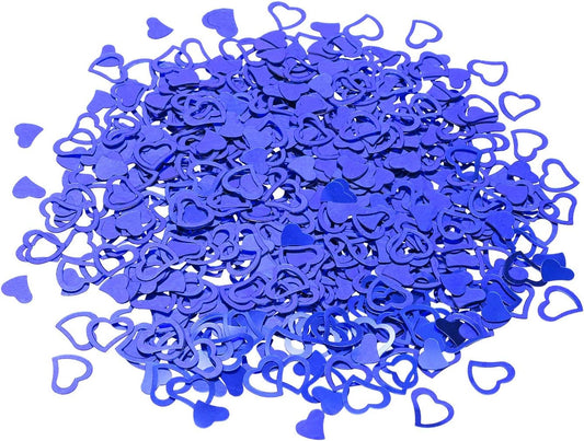 ONLYKXY 1200Pcs Love Heart Shaped Confetti, Table Wedding Decoration, Glitter Confetti for Wedding Party (Silver)