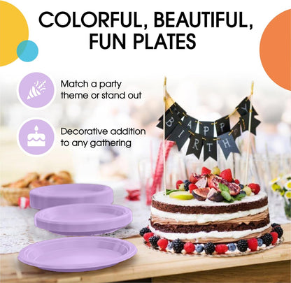 Exquisite Party Solids Red Plastic Plates For Party Supplies 10" Red Disposable Plates Heavy Duty 50 Pcs Plastic Dinnerware Sets Heavy Duty 350 GSM Disposable Dinnerware Set