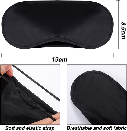 30 Pieces Blindfold Eye Cover Sleep Mask for Games Party Sleeping Travel with Nose Pad and Adjustable Strap (Multicolored)