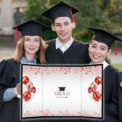 Class of 2026 Graduation Guest Book - 18''x 12'' Minimalist Graduation Signature Book - High School College Guest Book Alternative Signature Board Card - Grad Party Decor & Supplies-A05