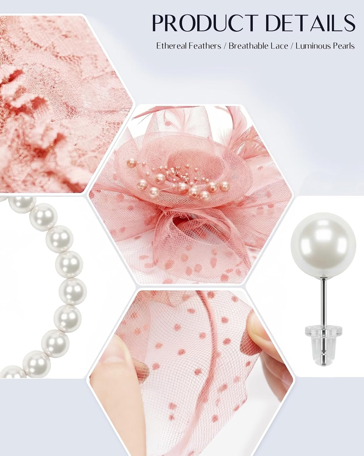 Girls Tea Party Fascinators Hats for Kids Fascinator Tea Party Hat Headband with Gloves Accessories for Girls