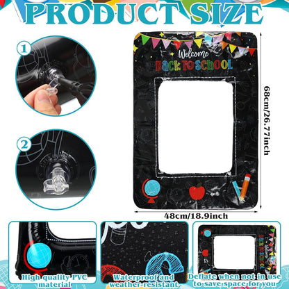 VioraWhite Western Wanted Party Decorations Western Wanted Photo Frame 27 Inches Fun Inflatable Photo Frame 3D Wild West Selfie Backdrop for Cowboy Theme Events Cowboy Birthday Party