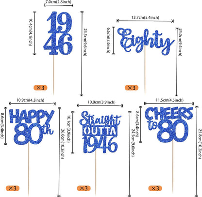 15 PCS 50th Birthday Centerpiece Sticks Fifty Happy 50th Straight Outta 1976 Table Flower Centerpieces Sticks Cheers to 50 Floral Decorations for 50th Birthday Party Centerpieces Supplies Black