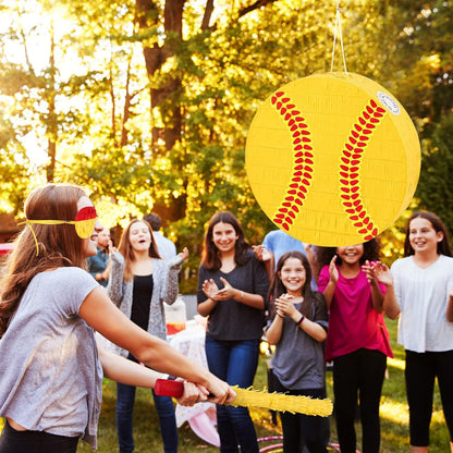 Deekin 3 Pcs Dart Piñata Set Include Large Dart Gun Shooting Target Piñata with Stick Eye Mask for Kids Birthday Party Game Favors Supplies 12.8x12.8 Inch