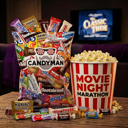 CANDYMAN (5 LB) Chocolate Candy Variety Pack — Individually Wrapped Bulk Candy Mix, Fun & Mini Size Treats for, Pinata Fillers for Kids, Party Favors, Father's Day, Ship with Ice