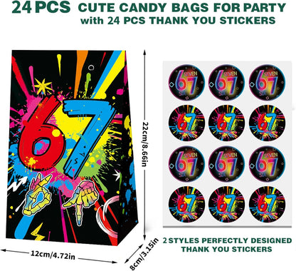 20pcs 10 Styles 6 7 Birthday Theme Mini Notebooks Party Supplies Favors Goodie Bag Stuffers Colorful 6 7 Birthday Theme Journal Pocket Notebook Supplies for Birthday Party Activity(20pcs-67-bks)