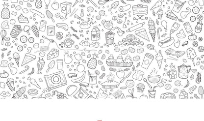 Animal Fun Design – Square Tablecloth 60”X60” – Interactive Coloring Tablecloth for Kids - Poly/Cotton Fabric – Washable and Reusable – DIY Activity for Children and Adults