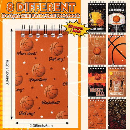 Maxdot 24 Pcs Football Mini Notepads Sports Party Favors for Gifts Spiral Mini Journal Notebooks Goodie Bag Stuffers for Teacher Reward Birthday Party Supplies