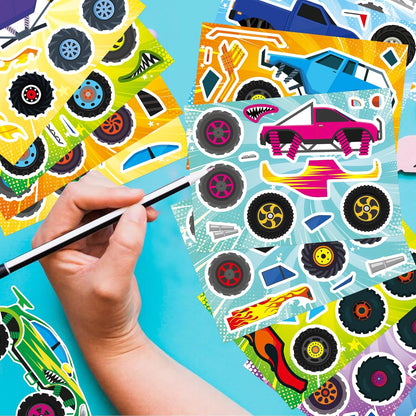 24 Sheets Make a Face Stickers for Kids Toddlers, Make Your Own Animal Mix and Match Sticker Sheets with Sea Animals Horses Dinosaurs Unicorns for Kids Crafts Party Favors Goodie Bags Stuffers