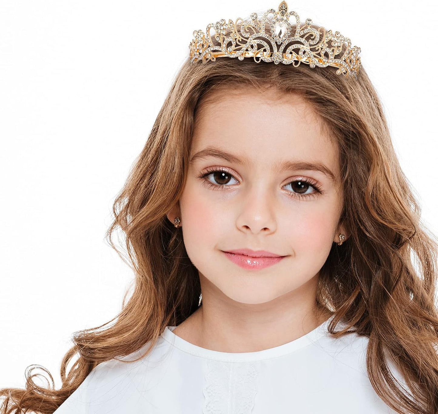Crystal Tiara Crowns For Women Girls Princess Elegant Crown with Combs Women's Headbands Bridal Wedding Prom Birthday Party