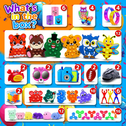 1000 PCS Party Favors for Kids, Bulk Fidget Toys,Goodie Bags Stuffers, Treasure Box Toy for Classroom Prizes, Birthday Gifts, Stocking Pinata Filler Stuffers