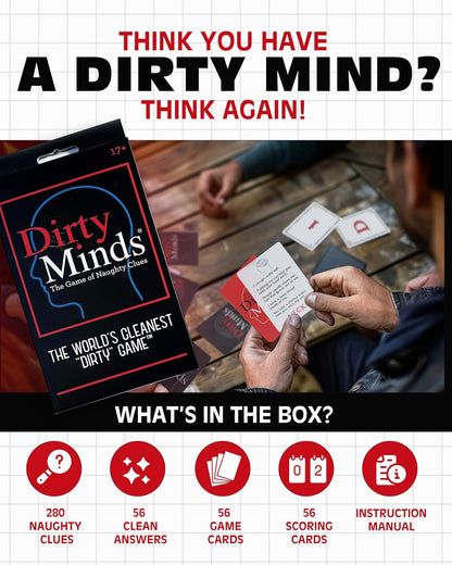 TDC Games Travel Dirty Minds Card Game for Adults, Party Game for Couples Date Night and Bachelorette Parties