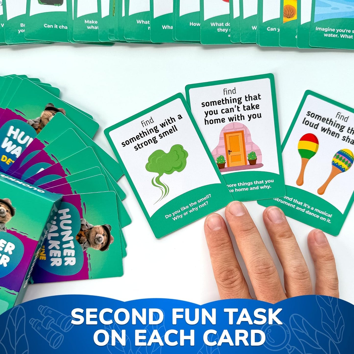 QUOKKA Scavenger Hunt Cards for Toddlers and Kids Ages 4-8 - Indoor Search and Find Activities for Kids Ages 6-8 - Educational Party Games for 3-6 Year Olds