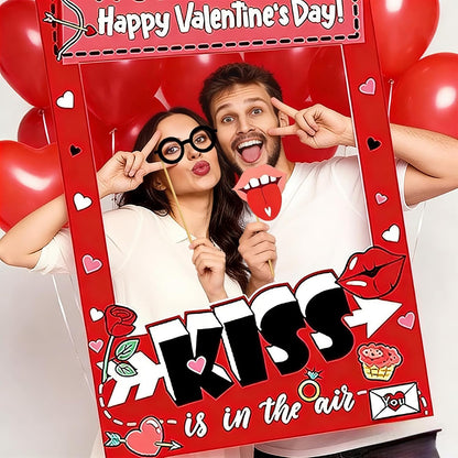 47 PCS St Patrick's Day Photo Booth Props Kit - Funny Couple Handheld Frames & Selfie Decorations for Party (34 Props, 12 Tattoos & Handheld Frame