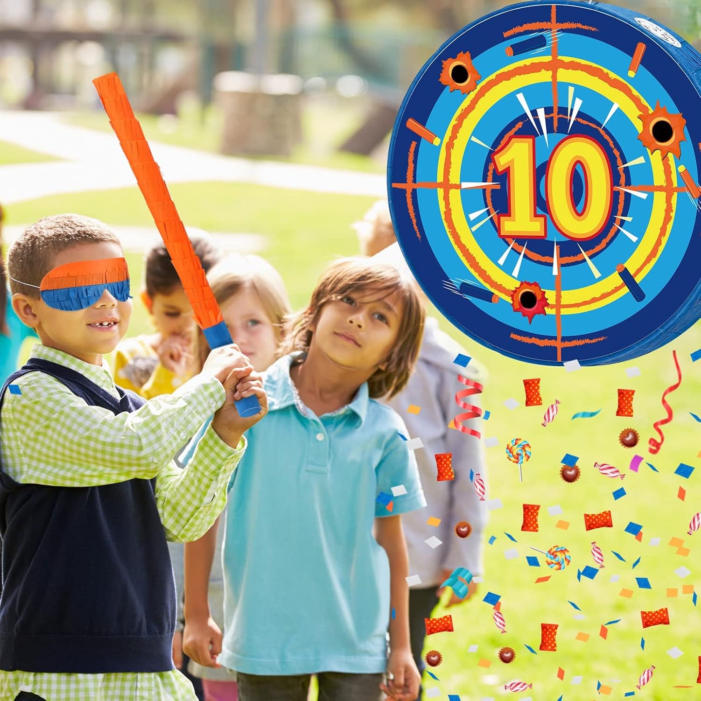 Sotiff Western Piñata Mexicanos Boots Piñata with Stick Blindfold Confetti for West Cielito Lindo Platos De Barro Themed Birthday Party Game Favors Decor 15 x 12 Inches