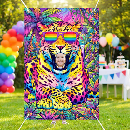Serencatcher Engineer Party Decorations Photo Prop Backdrop 5x3.3ft Engineer Theme Cutout Backdrop Photo Booth Props Face in Hole Background Banner for Birthday Baby Shower Party Supplies Selfie Frame