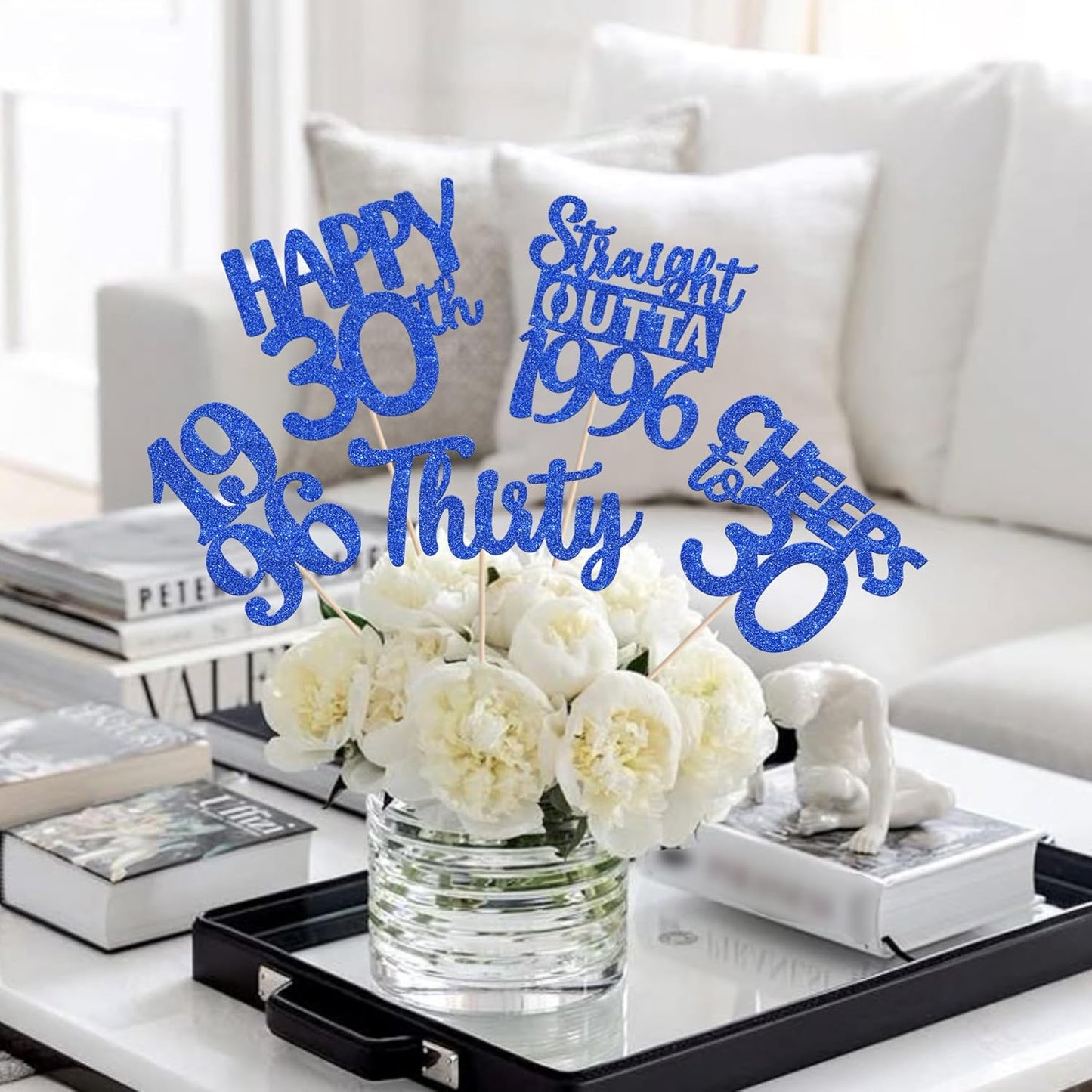 15 PCS 50th Birthday Centerpiece Sticks Fifty Happy 50th Straight Outta 1976 Table Flower Centerpieces Sticks Cheers to 50 Floral Decorations for 50th Birthday Party Centerpieces Supplies Black